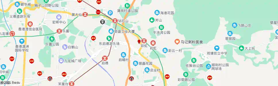 香港彩虹邨丹鳳樓_巴士站地圖_香港巴士_妙搜巴士搜尋2025