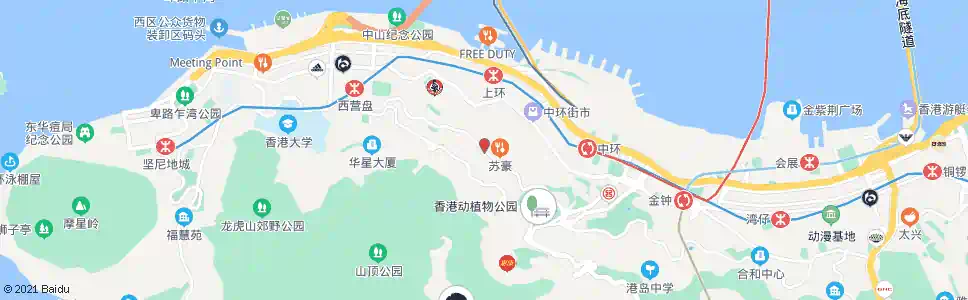 香港堅道_巴士站地圖_香港巴士_妙搜巴士搜尋2025
