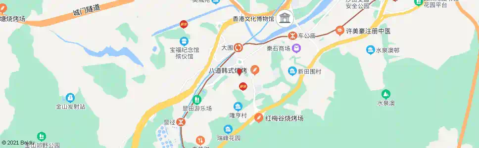 香港田心村(錦上路)_巴士站地圖_香港巴士_妙搜巴士搜尋2025