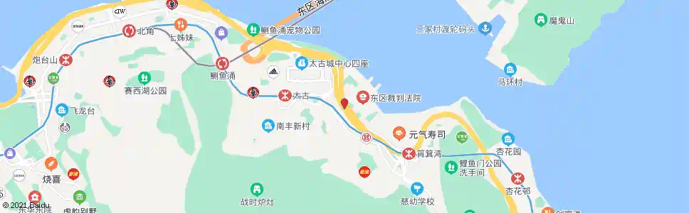香港太康街(太安樓)_巴士站地圖_香港巴士_妙搜巴士搜尋2025