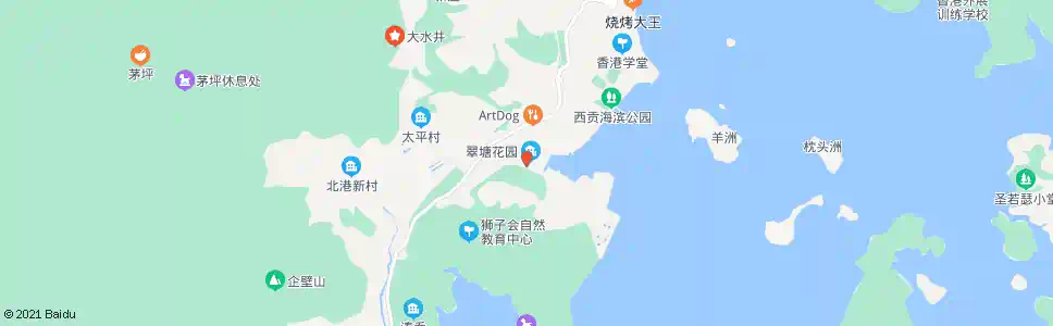 香港對面海(海濱別墅)_巴士站地圖_香港巴士_妙搜巴士搜尋2025