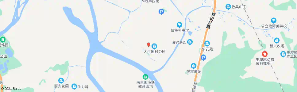 香港大生圍_巴士站地圖_香港巴士_妙搜巴士搜尋2025