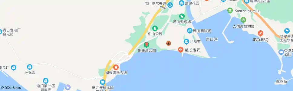 香港蝴蝶灣公園_巴士站地圖_香港巴士_妙搜巴士搜尋2025