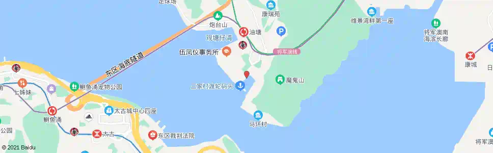 香港三家村避風塘_巴士站地圖_香港巴士_妙搜巴士搜尋2025
