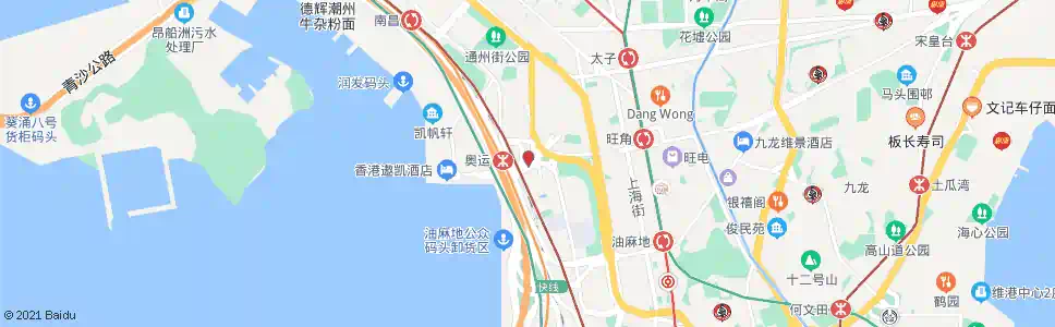香港櫻桃街行人隧道_巴士站地圖_香港巴士_妙搜巴士搜尋2025