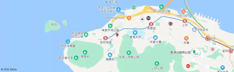 香港薄扶林道蒲飛路路口_巴士站地圖_香港巴士_妙搜巴士搜尋2025