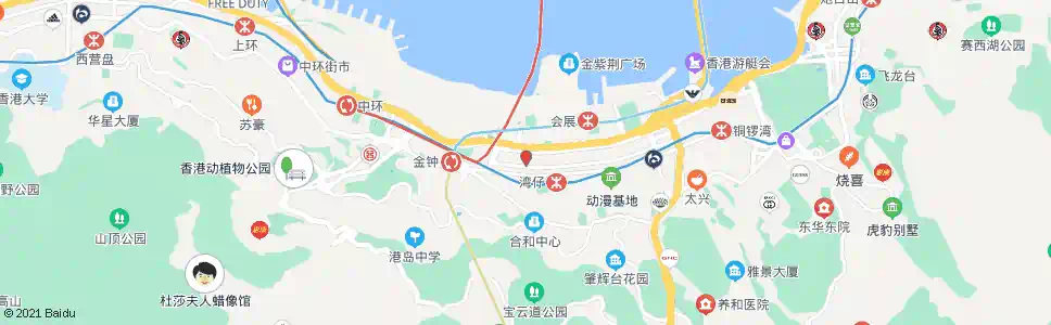 香港駱克道(盧押道)_巴士站地圖_香港巴士_妙搜巴士搜尋2025