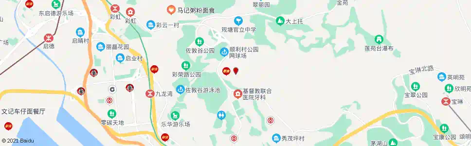 香港明順村_巴士站地圖_香港巴士_妙搜巴士搜尋2025