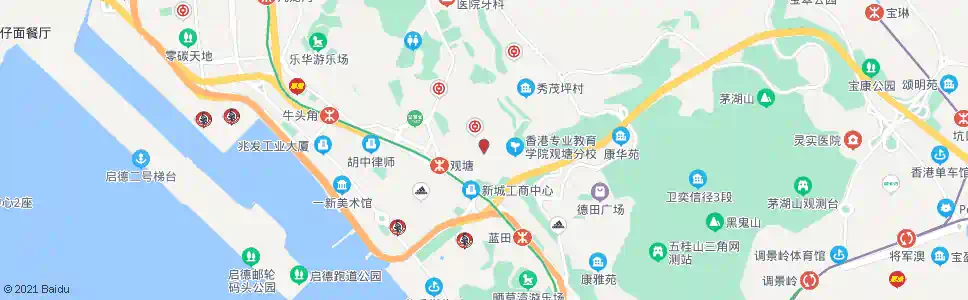 香港觀塘(翠屏道)_巴士站地圖_香港巴士_妙搜巴士搜尋2025