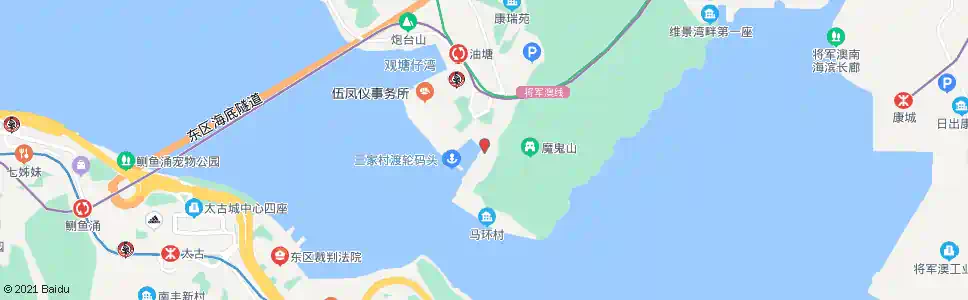 香港三家村(鯉魚門)碼頭_巴士站地圖_香港巴士_妙搜巴士搜尋2025