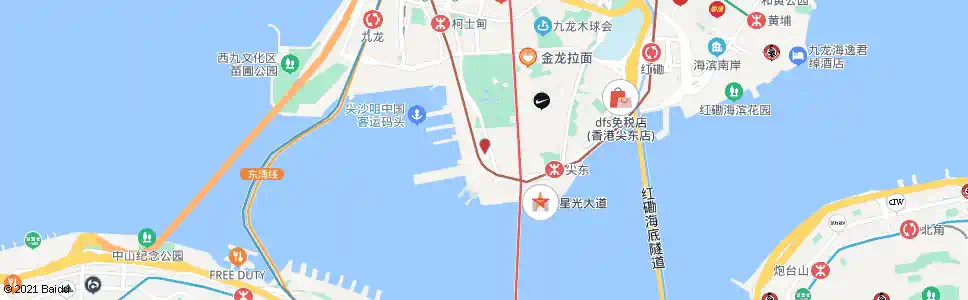 香港朗廷酒店_巴士站地圖_香港巴士_妙搜巴士搜尋2025