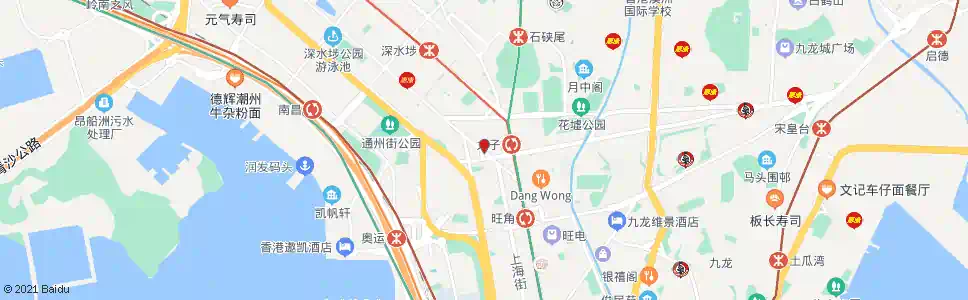 香港深水埗柏樹街_巴士站地圖_香港巴士_妙搜巴士搜尋2025
