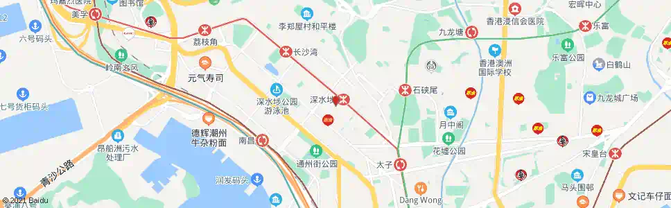 香港北河街街市鴨寮街_巴士站地圖_香港巴士_妙搜巴士搜尋2025
