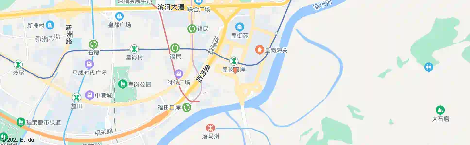 香港皇崗口岸(入境大樓)_巴士站地圖_香港巴士_妙搜巴士搜尋2025