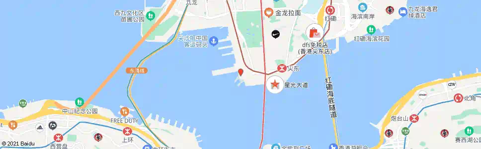 香港星光行_巴士站地圖_香港巴士_妙搜巴士搜尋2025