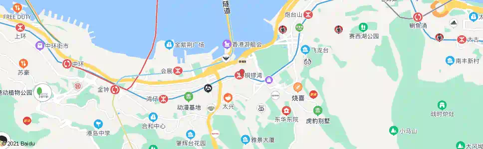 香港銅鑼灣(崇光)_巴士站地圖_香港巴士_妙搜巴士搜尋2025