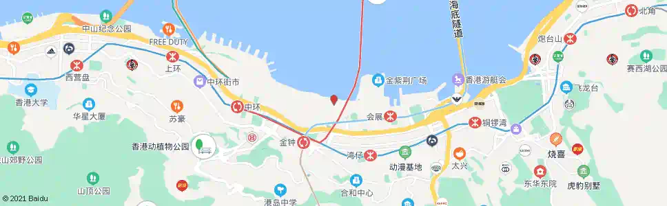 香港中環(大會堂)_巴士站地圖_香港巴士_妙搜巴士搜尋2025