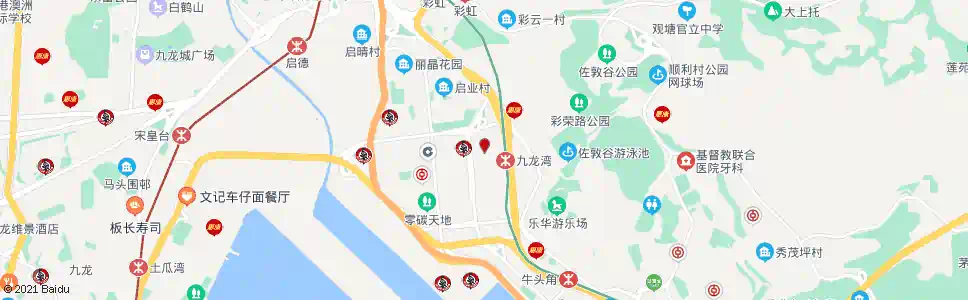 香港九龍灣(德福花園)_巴士站地圖_香港巴士_妙搜巴士搜尋2025