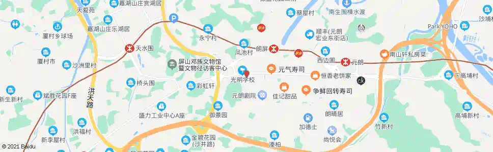 香港水邊村(坑口道)_巴士站地圖_香港巴士_妙搜巴士搜尋2025