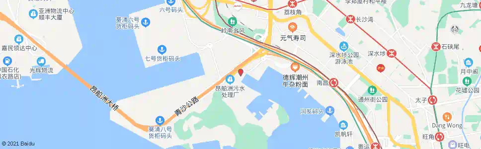 香港1號廢物收集站對面_巴士站地圖_香港巴士_妙搜巴士搜尋2025