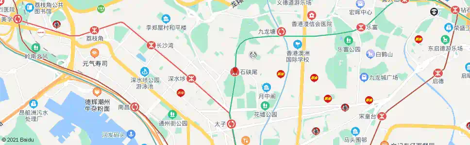 香港石硤尾邨34座_巴士站地圖_香港巴士_妙搜巴士搜尋2025
