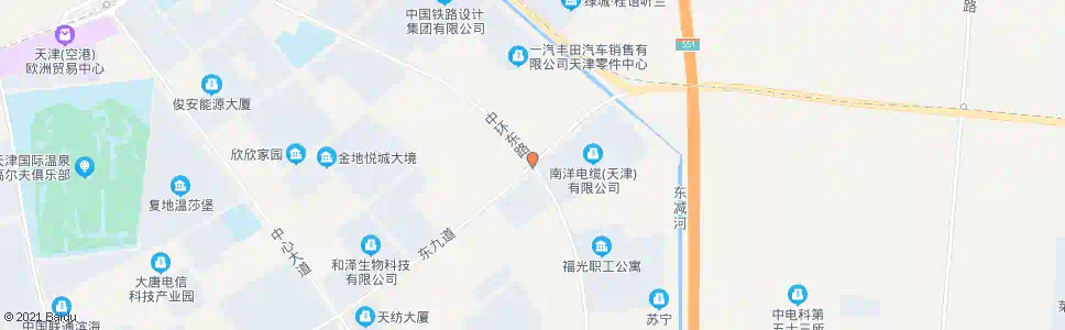 天津东九道_公交站地图_天津公交_妙搜公交查询2025