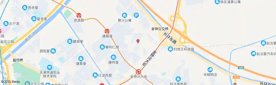 天津嘉畅园_公交站地图_天津公交_妙搜公交查询2025