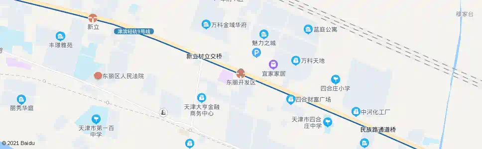 天津东丽开发区站_公交站地图_天津公交_妙搜公交查询2025