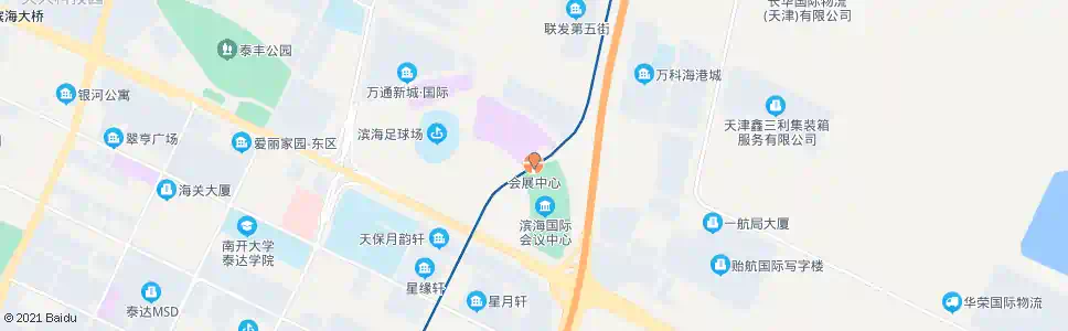 天津轻轨会展中心_公交站地图_天津公交_妙搜公交查询2025