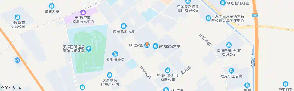 天津欣欣小区_公交站地图_天津公交_妙搜公交查询2025