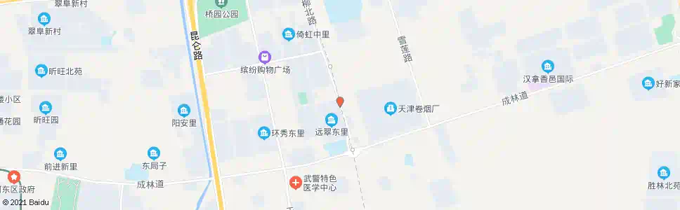天津嵩山道_公交站地图_天津公交_妙搜公交查询2025