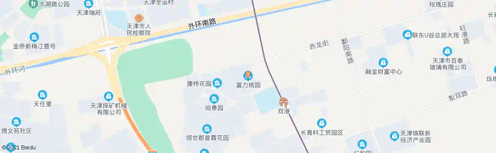 天津富力桃园_公交站地图_天津公交_妙搜公交查询2025