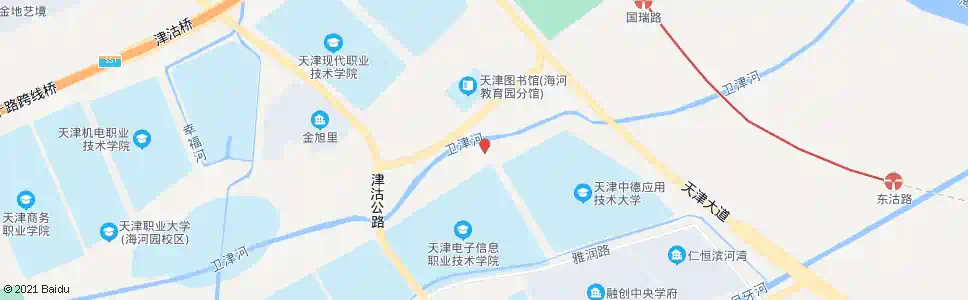 天津天津海河教育园一号公交站_公交站地图_天津公交_妙搜公交查询2025