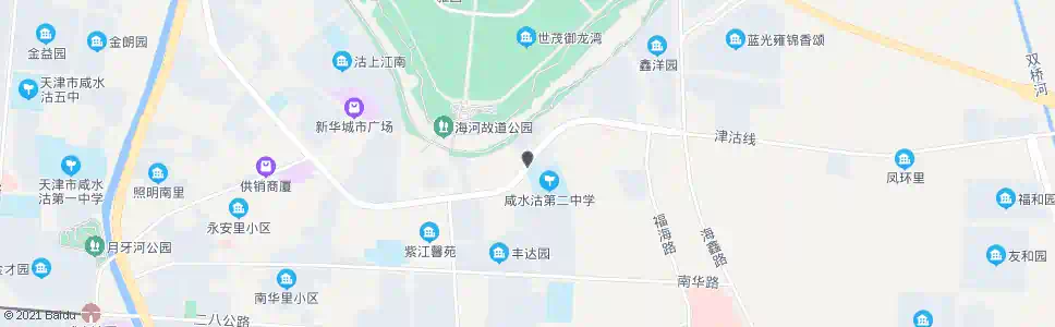 天津咸水沽二中_公交站地图_天津公交_妙搜公交查询2025