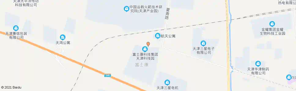 天津航天公寓_公交站地图_天津公交_妙搜公交查询2025