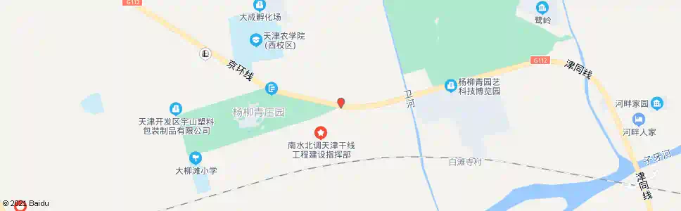 天津杨柳青庄园_公交站地图_天津公交_妙搜公交查询2025