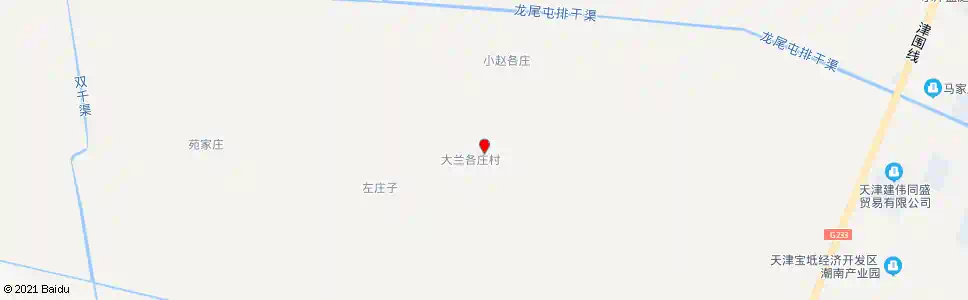 天津大兰各庄村_公交站地图_天津公交_妙搜公交查询2025