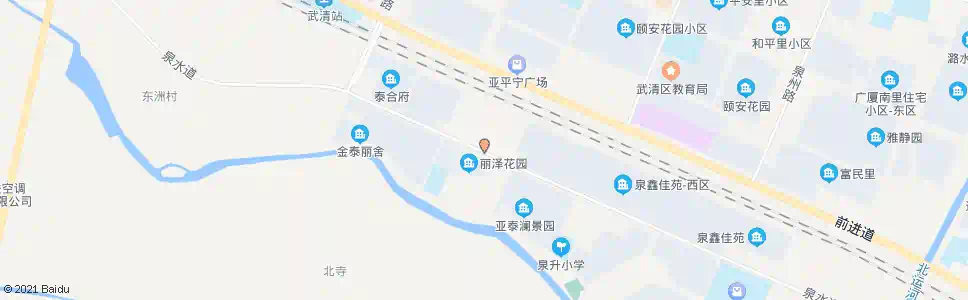 天津泉昻佳苑_公交站地图_天津公交_妙搜公交查询2025