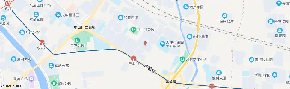 天津友爱东里_公交站地图_天津公交_妙搜公交查询2025