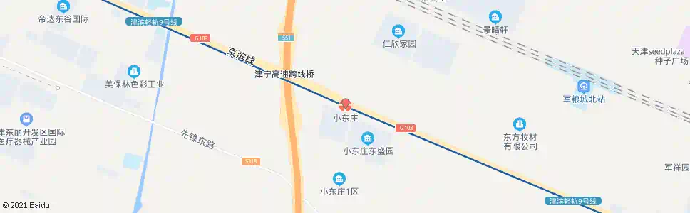 天津小东庄站_公交站地图_天津公交_妙搜公交查询2025
