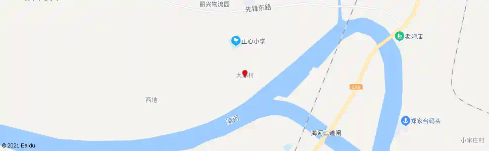 天津大郑村_公交站地图_天津公交_妙搜公交查询2025