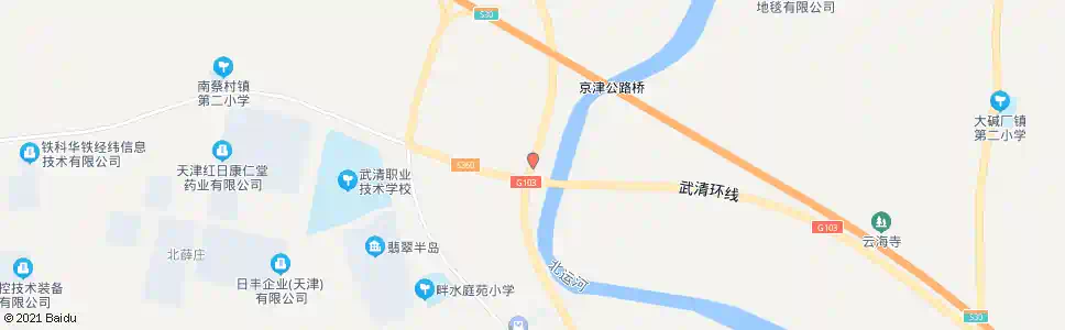 天津郭官屯_公交站地图_天津公交_妙搜公交查询2025