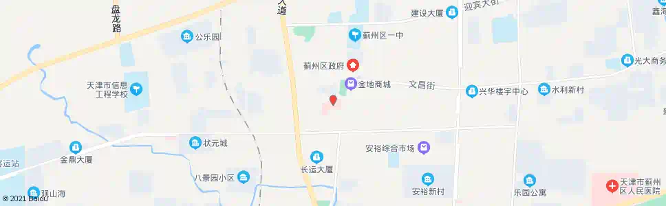 天津蓟县中医院_公交站地图_天津公交_妙搜公交查询2025