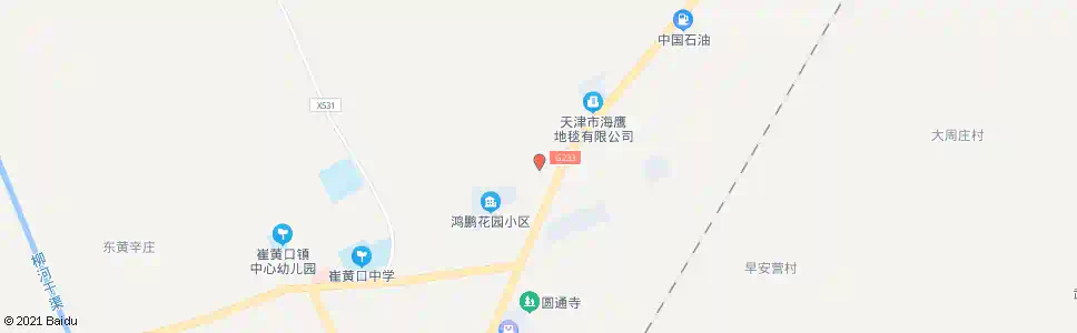 天津崔黄口小区_公交站地图_天津公交_妙搜公交查询2025