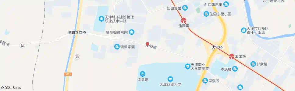 天津光荣道辰盛路_公交站地图_天津公交_妙搜公交查询2025