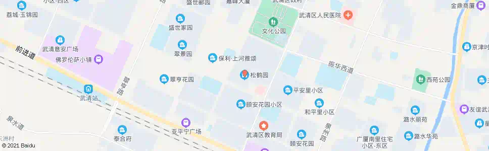 天津松鹤园小区_公交站地图_天津公交_妙搜公交查询2025