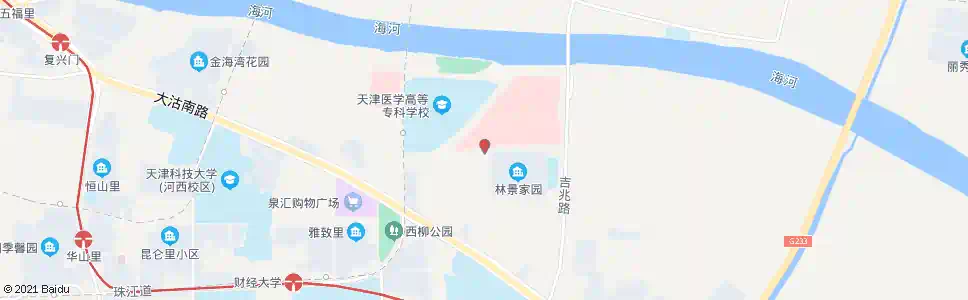 天津胸科医院环湖医院公交站_公交站地图_天津公交_妙搜公交查询2025