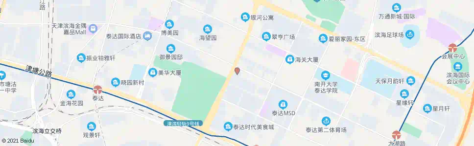 天津泰达新天地_公交站地图_天津公交_妙搜公交查询2025