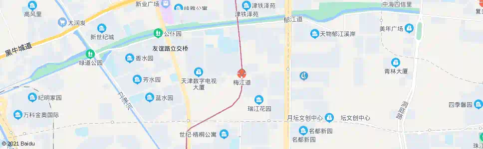 天津梅江站_公交站地图_天津公交_妙搜公交查询2025