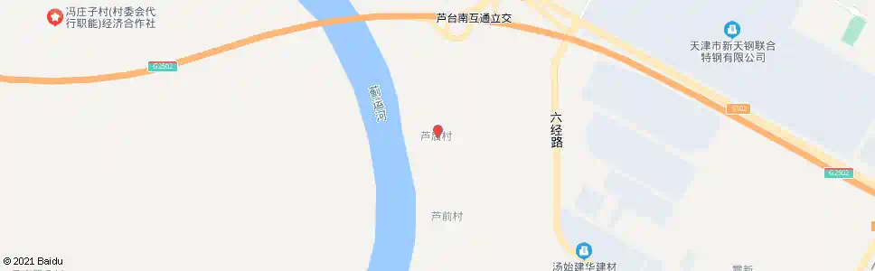 天津芦后村_公交站地图_天津公交_妙搜公交查询2025